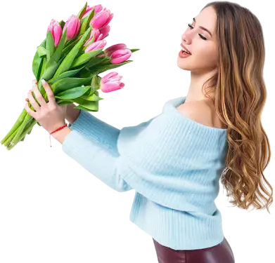 Доставка букета з тюльпанів у Києві від Flower Market